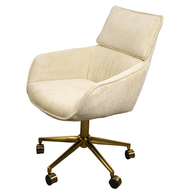 Office chair Sarre 26, beige/gold color
