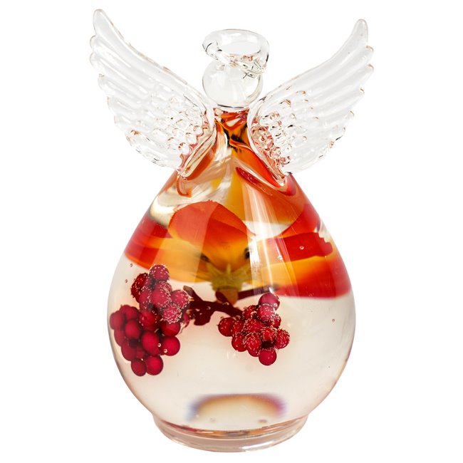 Deco figurine Angel Petit Misaki, glass, H10x6.3x6.9cm