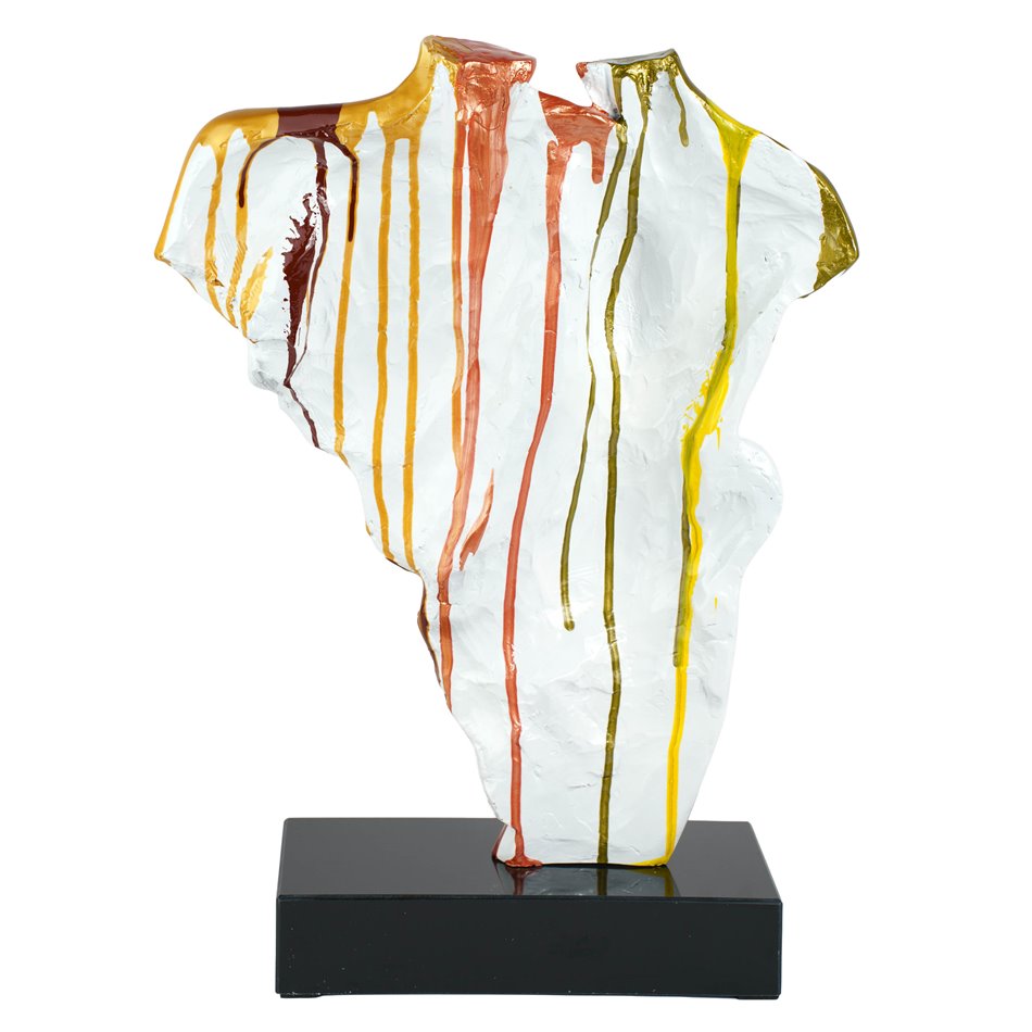 Deco figurine Coppia Colorata, multicolor, H49x12x35cm