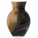 Vase Draga, brown, glass, H26cm, D18.5cm