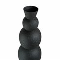 Vase Rotonda XL, black, iron, H87cm, D25cm