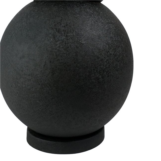 Vase Rotonda XL, black, iron, H87cm, D25cm