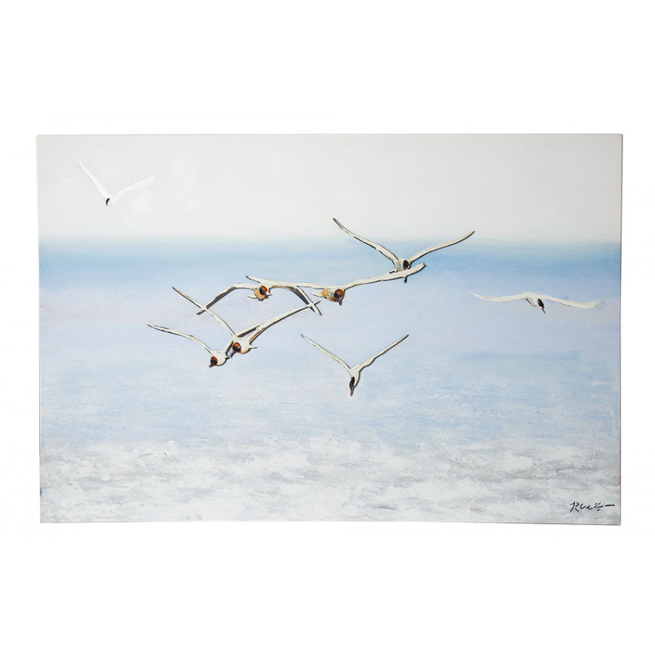 Canvas wall art Seagulls, 120x80cm