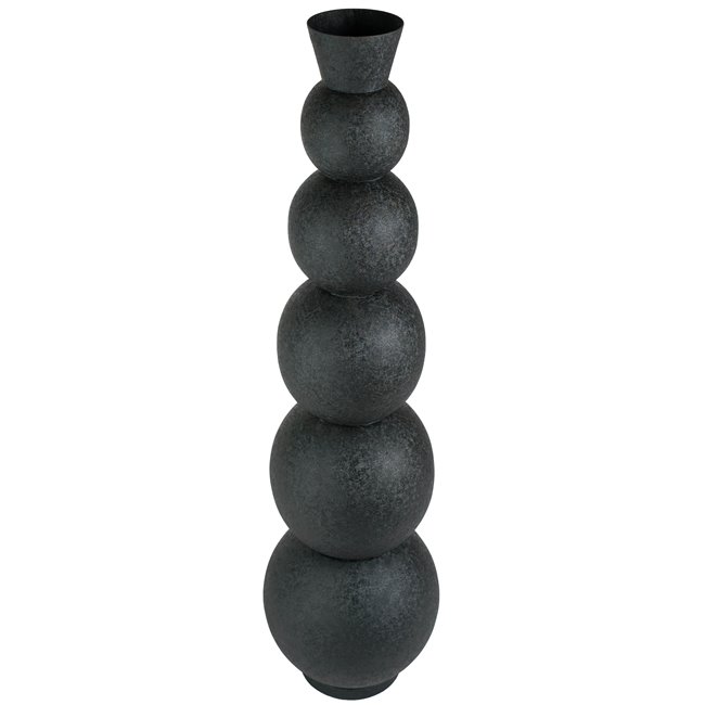 Ваза Rotonda, черный, металл, H76cm, D20cm