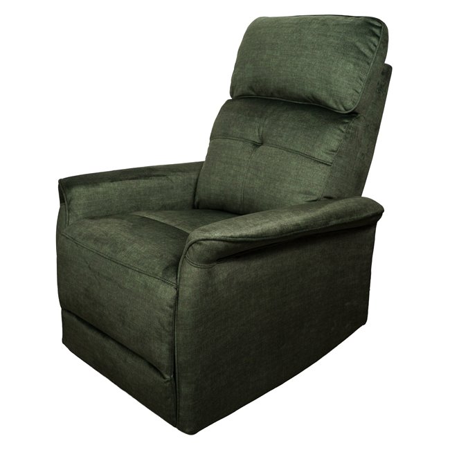 Electric recliner Obenberg 11, dark green, H85-105x95-170x79cm, seat height 42.5-57cm