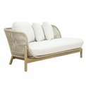 Garden chaise Tallara, acacia/polyester, H67x80x170cm, seat height 41cm