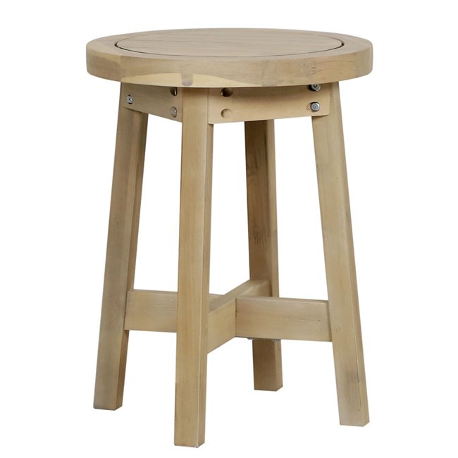 Garden side table Ravonna, acacia wood, 40x40cm H53cm