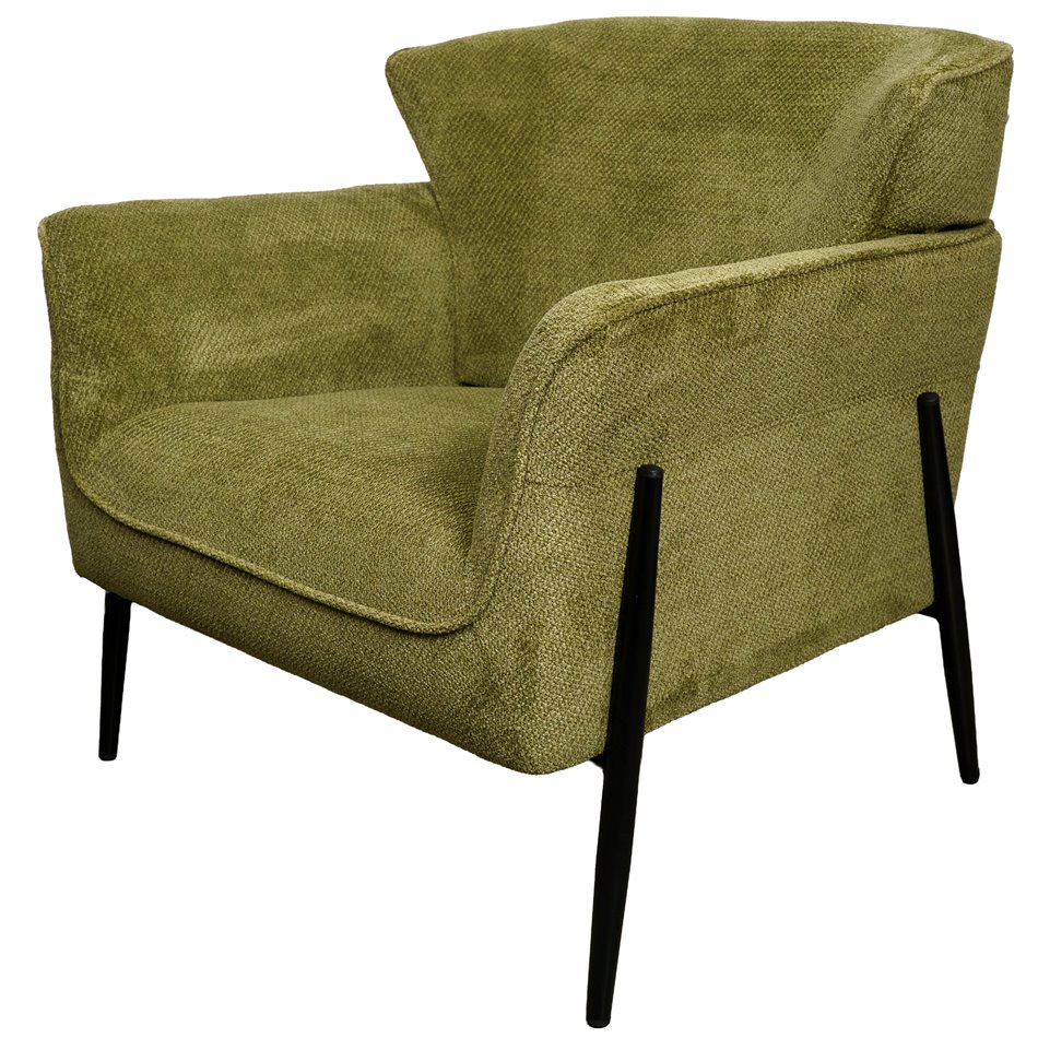 Кресло для отдыха Dolni green, зеленый, H83x81x83см, высота сиденья 44см