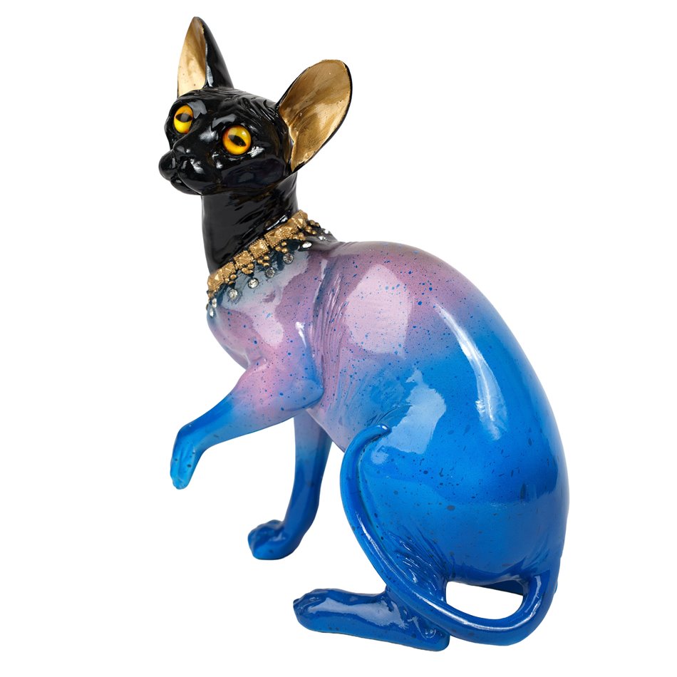 Deco figurine Cat, H26x18x11.5cm