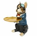 Deco figurine Dog with plate, H51x36.5x21.5cm