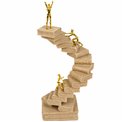 Deco figurine Book with figure, sand/gold color, H31x14.5x10.5cm