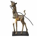 Table lamp Giraffe with lamp, black/gold color, H50x26x13cm, E27 40W(MAX)