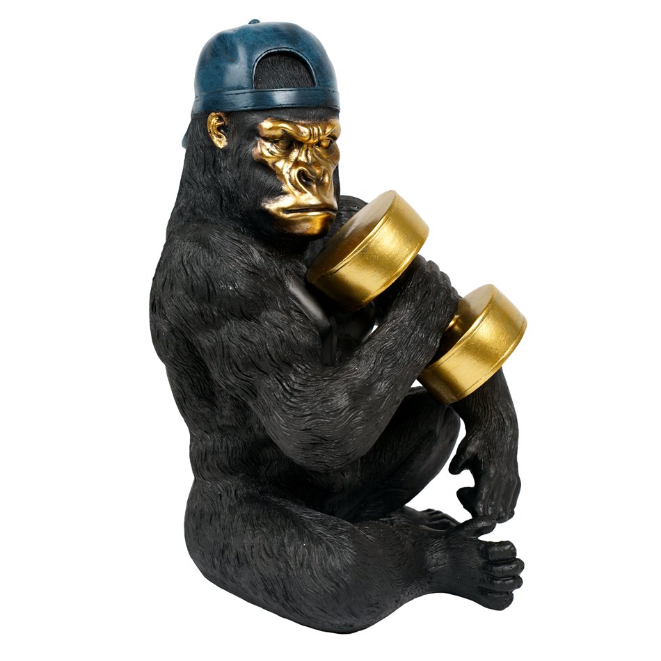 Deco figurine Gorilla, H31x22x21cm