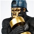 Deco figurine Gorilla, H31x22x21cm