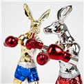 Deco figurine Kangaroo Boxer, H24.5x23.5x12.5cm
