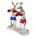 Deco figurine Kangaroo Boxer, H24.5x23.5x12.5cm