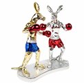 Deco figurine Kangaroo Boxer, H24.5x23.5x12.5cm