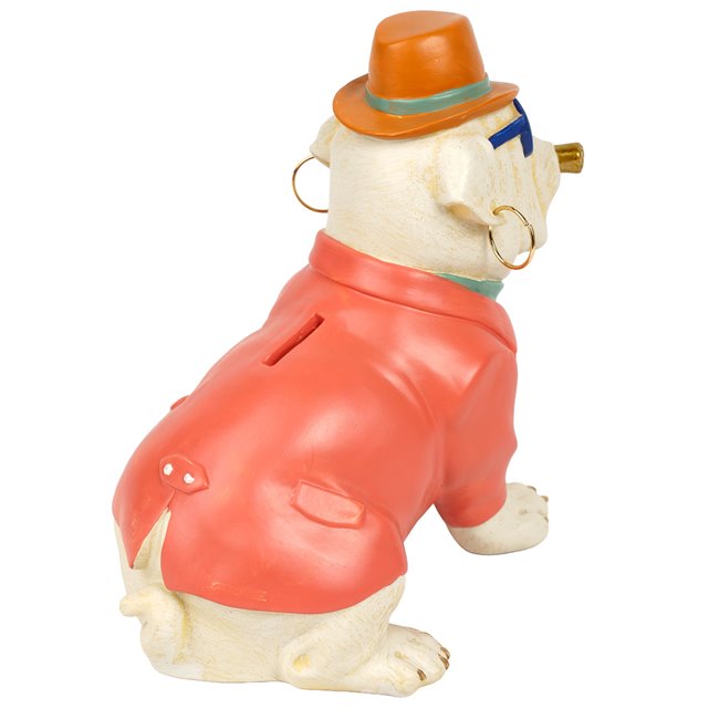 Money box vinyl Bull Terrier, H21x22.5x16cm