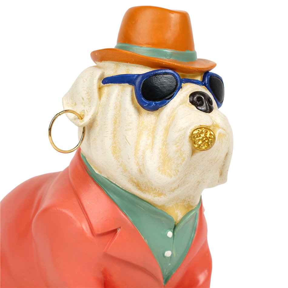 Money box vinyl Bull Terrier, H21x22.5x16cm