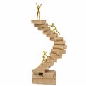 Deco figurine Book with figure, sand/gold color, H31x14.5x10.5cm