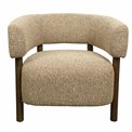 Armchair Salmo, brown, H70x73x69cm, seat height 43cm