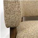 Armchair Salmo, brown, H70x73x69cm, seat height 43cm