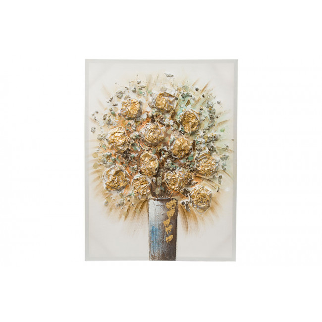 Canvas wall art Flower vase II, 60x80cm