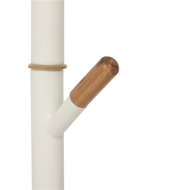 Coat rack Cassie, metal/MDF/pine wood, H175.5x40x40cm