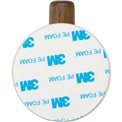 Wall hook Cassie, metal/wood, self-adhesive, set of 2 pcs., H8.2x6.5x5.3cm