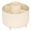 Органайзер Alba, вращающийся, бежевый/золотой цвет, H12.5cm, D14.5cm