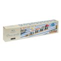 Snack set with 4 bowls and bamboo tray Oceania, H5.5x48x10cm