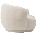 Sofa Nesky, white, double, H72.5x192x99cm, seat height 42cm