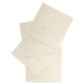 Napkin set Joy, 4 pcs., white, cotton, 40x40cm