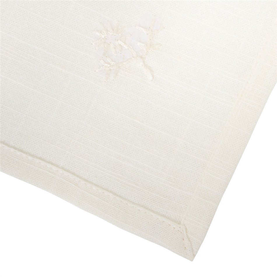 Napkin set Joy, 4 pcs., white, cotton, 40x40cm