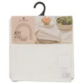 Napkin set Joy, 4 pcs., white, cotton, 40x40cm