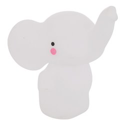 Nightlight Elephant LED, white, rechargable, H14.5x10.5x13cm
