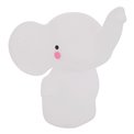 Nightlight Elephant LED, white, rechargable, H14.5x10.5x13cm