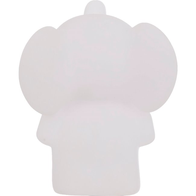 Nightlight Elephant LED, white, rechargable, H14.5x10.5x13cm