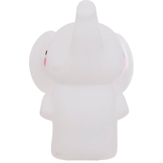 Nightlight Elephant LED, white, rechargable, H14.5x10.5x13cm