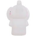 Nightlight Elephant LED, white, rechargable, H14.5x10.5x13cm
