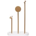 Jewellry holder Wild Romance, white/gold color, H31x20x20cm