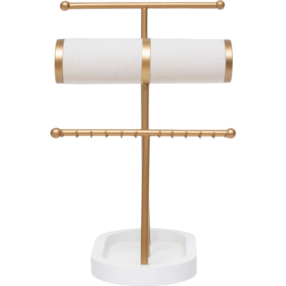 Jewellry holder Wild Romance, white/gold color, H31x20x20cm