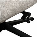 Armchair Velda with ottoman, beige, H109x85x81.5cm