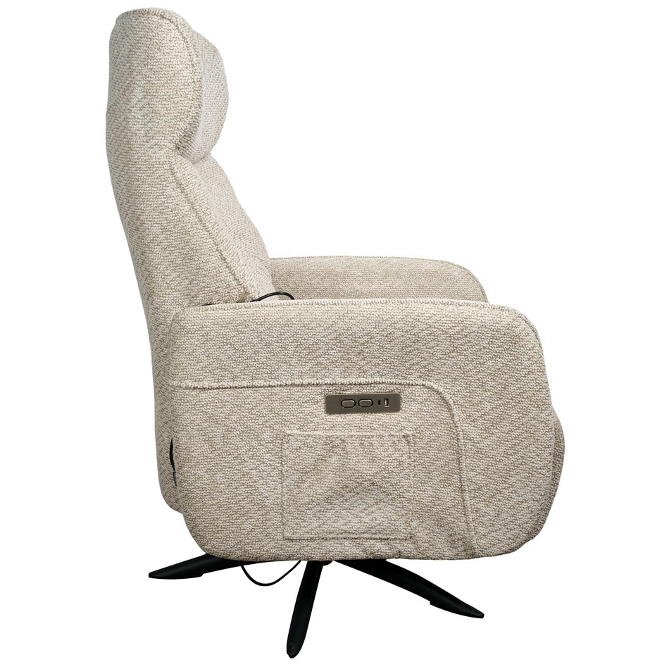 Electric recliner Vendi 23, beige, H113x88.5x70cm