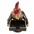 Decorative figurine Mr chicken with card box, H18x14x14cm