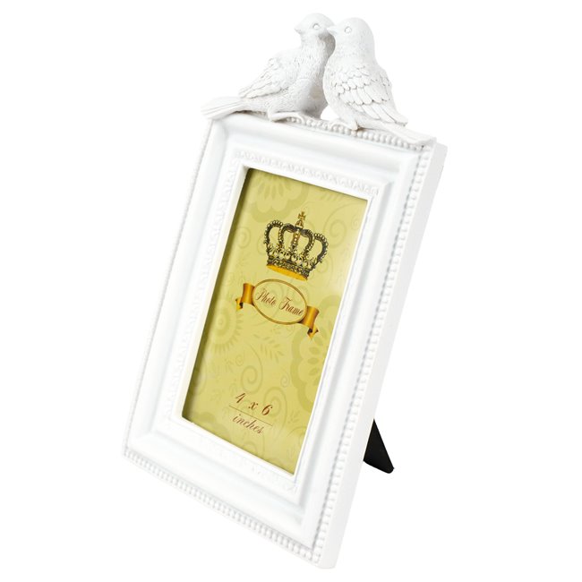 Photoframe Love birds PK, white, 10x15cm photograph, H25x15.5x3cm