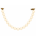 Pendant lamp Illo white 115, white/copper color, 115-200cm, LED 36W, 3000K