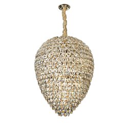 Pendant lamp Kalgari XL, gold/champagne color, H75cm, D60cm, E14x17 40W(MAX)