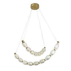 Pendant lamp Sailly, brass color, D64cm, LED 38W, 3000K/4000K/6000K