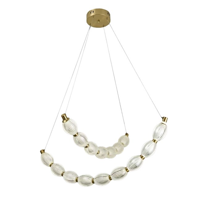 Pendant lamp Sailly, brass color, D64cm, LED 38W, 3000K/4000K/6000K